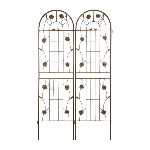 Metal Garden Trellis Rustproof Trellis For Climbing Plant Outdoor Flower Support