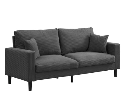 Modern Upholstered 2 Piece Sofa Set With 3 Seater And 2 Seater