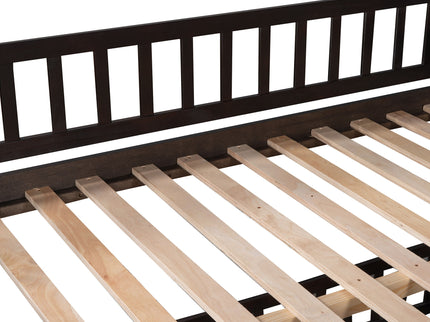 Low Bunk Bed With Slide, Fence And Ladder