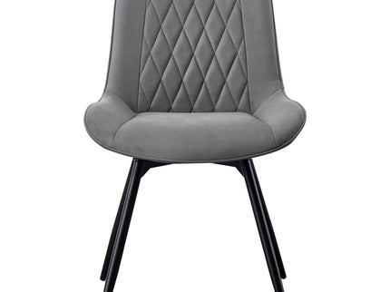 Tufted Swivel Dining Chairs (Set of 2) - Gray