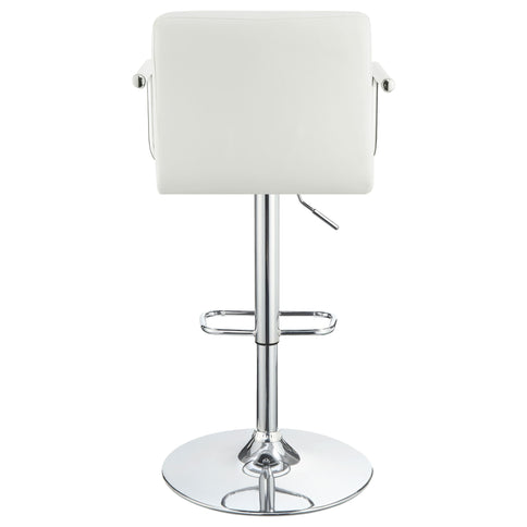 Letitia - Adjustable Height Bar Stool - White