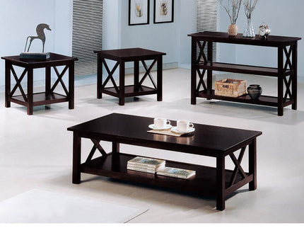 Merlot 3 Piece Occasional Set - Brown