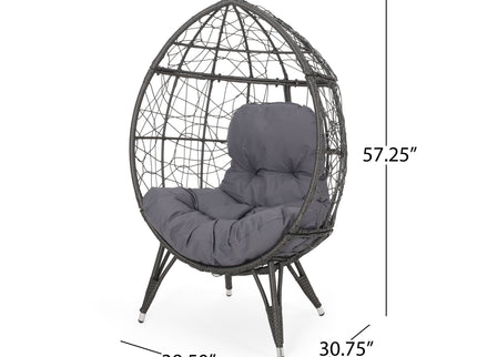 Cosmos - Round Hammered Iron Teardrop Chair