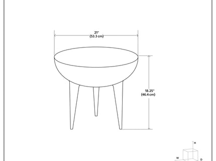 Otto - Cast Aluminum Side Table - Black