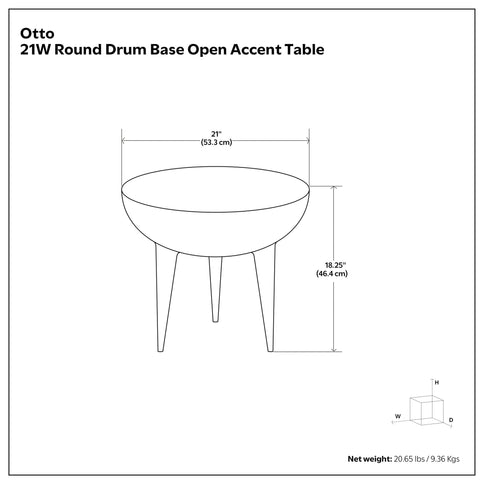 Otto - Cast Aluminum Side Table - Black