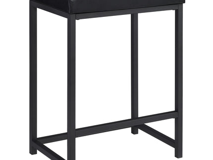 Klekner - 4 Piece Counter Height Table Set With Nesting Tables And Backless Stools - Charcoal