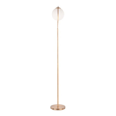 Moon - Contemporary Floor Lamp - Gold / Frosted