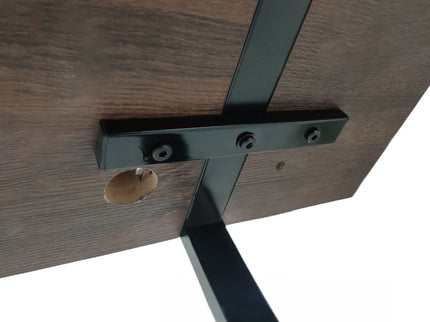 Modern Dining Table With Metal Legs For 4 - 6 Person