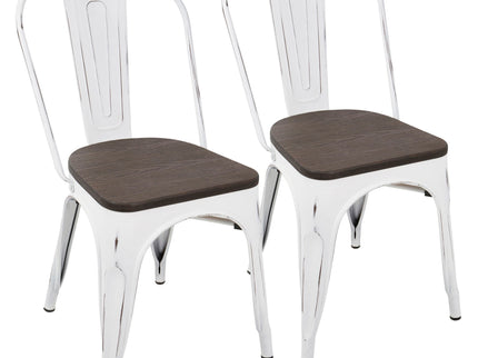 Oregon - IndustrialFarmhouse Stackable Dining Chair (Set of 2)