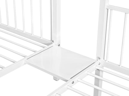 Triple Bunk Bed With Drawers And Guardrails