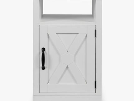 Farmhouse Nightstand, Charging Station & Storage