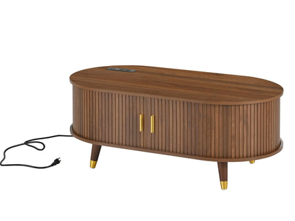 TV Stand & Coffee Table Set With Charging Station
