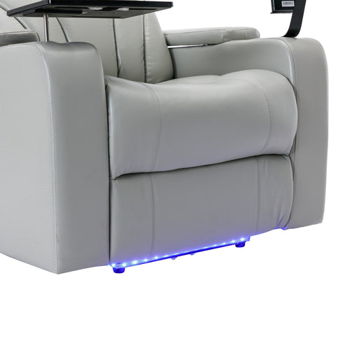 Power Motion Recliner Electric Power Recliner With USB Charging Port, Hidden Arm Storage, Convenient Cup Holder And tooth Speaker