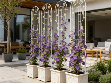 Metal Garden Trellis Rustproof Trellis For Climbing Plant Outdoor Flower Support