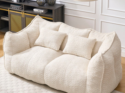 Comfortable Dual Beanbag Chair With High Resilience Foam Core For 2 People