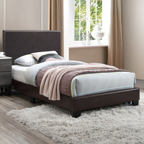 Upholstered Bed With Adjustable Headboard