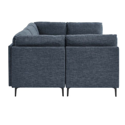 Upholstered Modular Sectional & Tall Legs