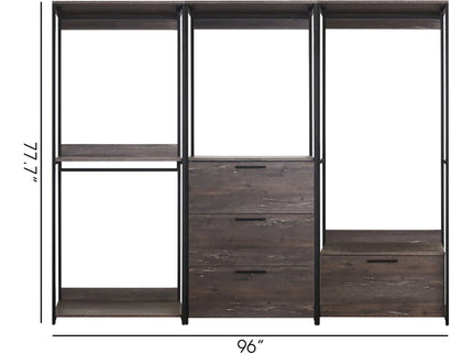Monica - Walk-In Closet System - Rustic