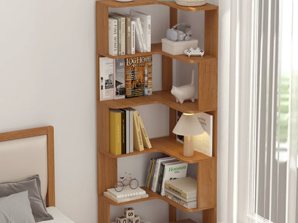 L-Shaped Corner Bookshelf