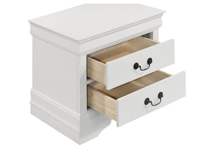 2 Drawer Nightstand - White