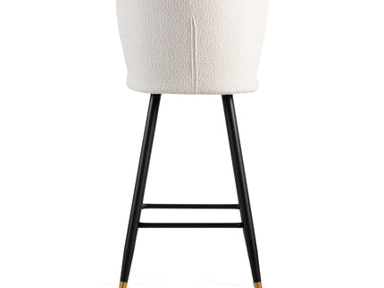 Modern Style Barstool, Tipped Ends, Suitable For Various Decoration Styles - White