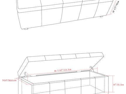 Castleford - Contemporary Storage Ottoman
