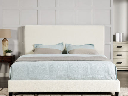 Platform Bed & Upholstered Headboard