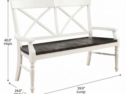 Mountina - Bench - Brown / White