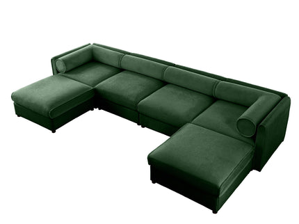 Contemporary Elegant Sofa With Storage And Ottoman