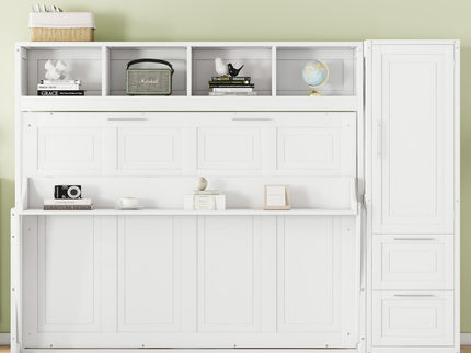 Space Saving Murphy Wall Bed With Closet And Drawers