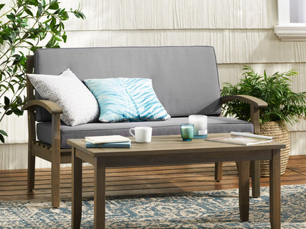 Outdoor Chat Set With Coffee Table And Loveseat