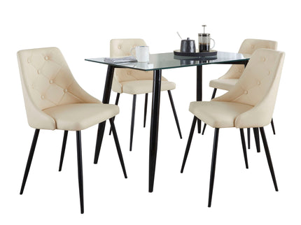 Clara Giovani - 5 Piece Contemporary Dining Set
