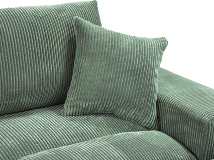 Sectional Sofa With 2 Ottomans And Toss Pillows