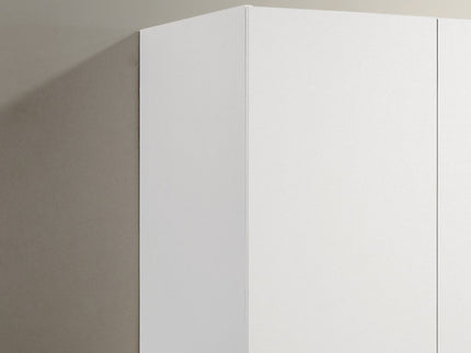 Declan - 3 - Door Wardrobe Cabinet Armoire With Storage Shelves And Hanging Rod - White