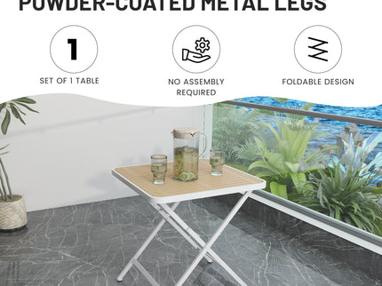4 Piece Set Of Single Chairs With A Folding Square Table