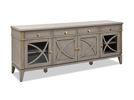 Dauphin - TV Stand Storage Display Console Table - Gray Cashmere