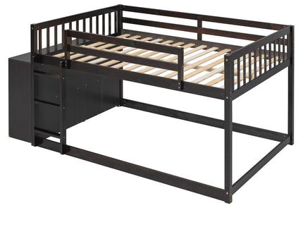Bunk Bed With 4 Drawers And 3 Shelves
