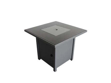 Outdoor Fire Pit Table With Lid High-Quality Materials - Gray
