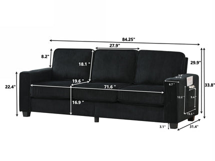 3 Seater Compact Sofa For Living Room