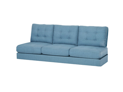 Jenny - Contemporary Tufted Fabric 3 Seater Sofa
