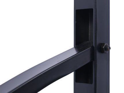 Handrails For Outdoor Steps, Fit 1 Or 3 Steps Outdoor Stair Railing, Flexible Front Porch Hand Rail, Transitional Handrails For Concrete Steps Or Wooden Stairs - Black