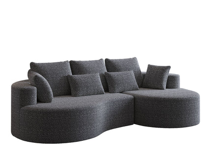Curved Oversized Sectional Sofa With Extra Deep Seat