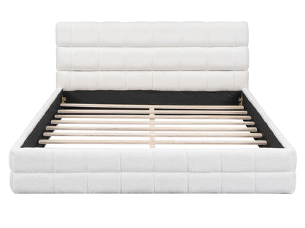 Upholstered Platform Bed With Headboard