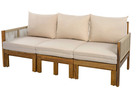 Outdoor 3 Seat Patio Sunbed