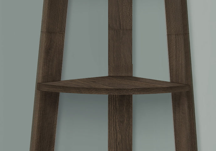 Bookshelf, Bookcase, Etagere, Corner, 5 Tier, For Office, Contemporary & Modern