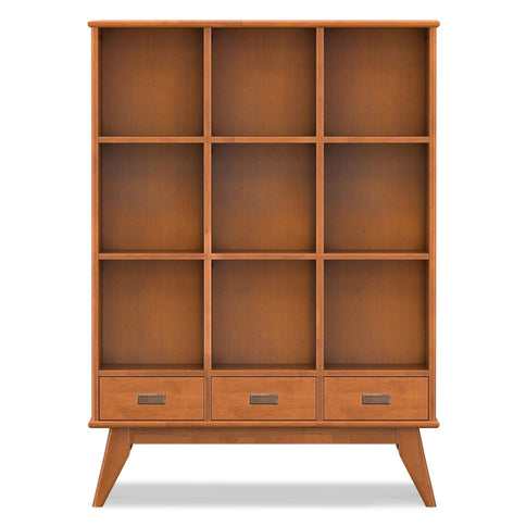 Draper - 9 Cube Storage With Drawers - Brown