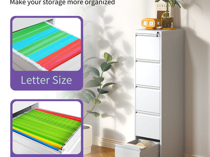 Steel Drawer Vertical File Cabinet With Lock For A4 Legal / Letter Size