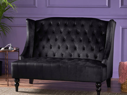 Nurturing - Upholstered Loveseat With Wing Back And Diamond Tufting