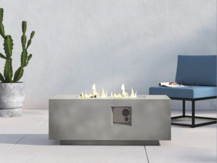 Propane Outdoor Durable Fire Pit Table - Gray