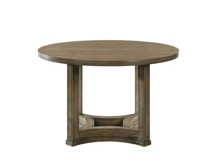 Parfield - 5 Pieces Round Dining Room Set - Light Brown / Oak